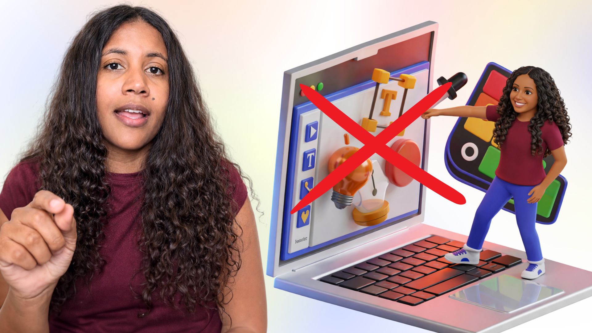 From graphic designer to UX — YouTube thumbnail